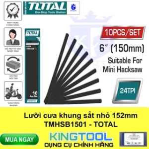 Lưỡi cưa thép kim loại TOTAL - HÀNG CHÍNH HÃNG