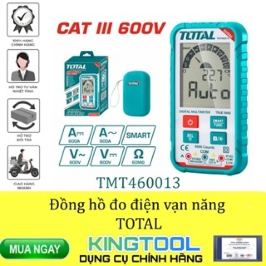 ĐỒNG HỒ ĐO ĐIỆN VẠN NĂNG TOTAL TMT460013 - HÀNG CHÍNH HÃNG