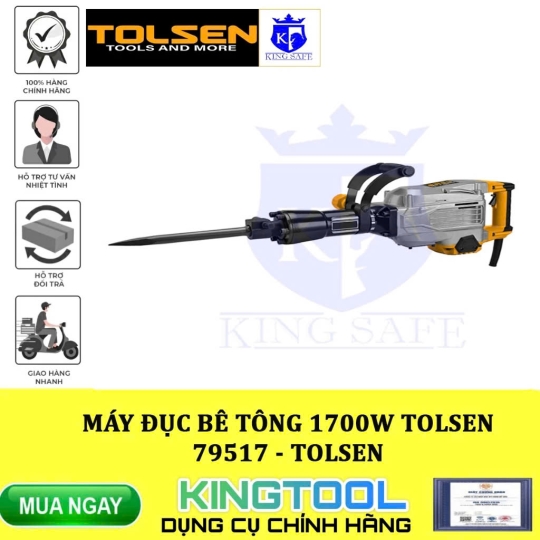 MÁY ĐỤC BÊ TÔNG 1700W 79517 TOLSEN - KINGSAFE HÀNG CHÍNH HÃNG