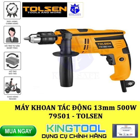 MÁY KHOAN TÁC ĐỘNG 13mm 500W/710W/850W TOLSEN - KINGSAFE HÀNG CHÍNH HÃNG