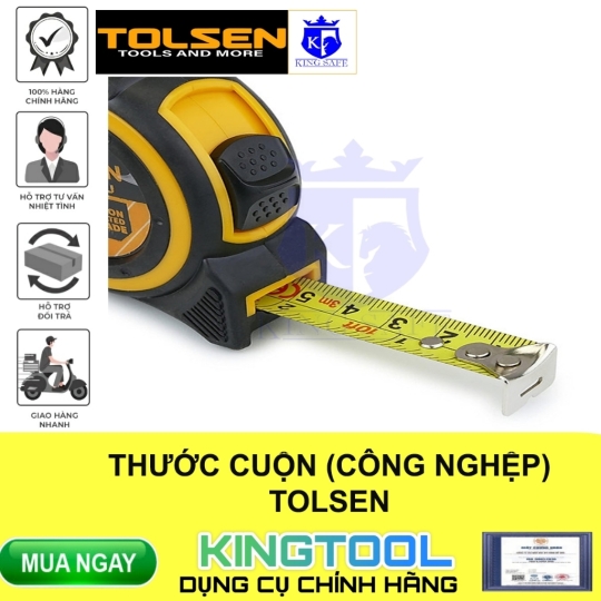 THƯỚC CUỘN (CÔNG NGHỆP) TOLSEN - HÀNG CHÍNH HÃNG