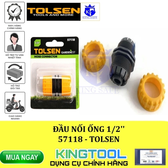 KHỚP NỐI, ĐẦU NỐI ỐNG CÁC LOẠI CHIỀU TOLSEN - HÀNG CHÍNH HÃNG